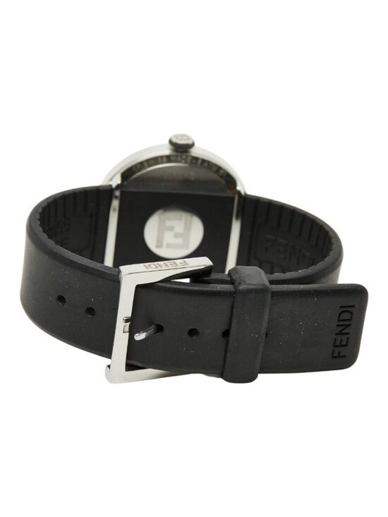 Fendi Busla Watch Black Silver Stainless Steel Rubber main image 2